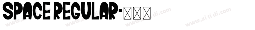 space regular字体转换